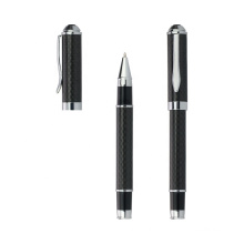 Engraved Logo Carbon Fiber Metal Roller Pen Luxury Brands Corporate Gift Pen Souvenir Pen